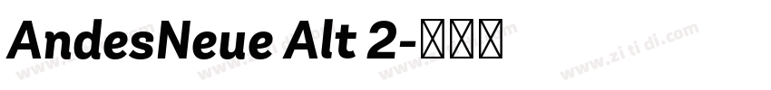 AndesNeue Alt 2字体转换